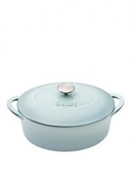 Image of Denby Pavilion 28Cm Cast Iron Oval Casserole Dish