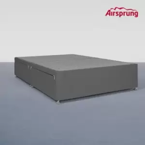 Image of Airsprung Kelston Double 4 Drawer Divan - Charcoal