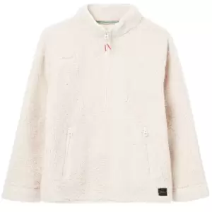Image of Joules Womens Delaney Quarter Zip Fleece Beige 10