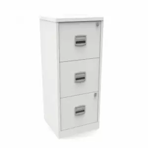 Image of Bisley A4 3 Drawer Metal Filing Cabinet, white