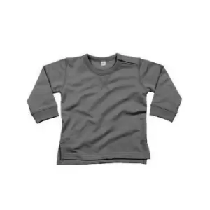 Image of Babybugz Baby Unisex Cotton Rich Sweatshirt (18-24 Months) (Heather Grey Melange)