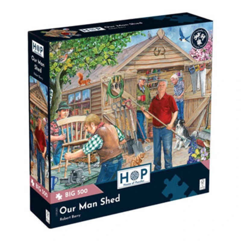 Image of The House of Puzzles Our Man Shed Big 500 Jigsaw Puzzle