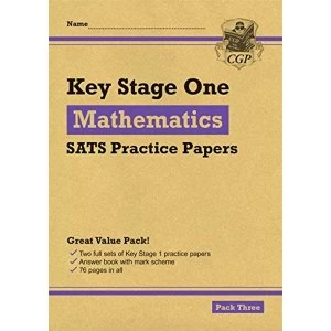 Image of New KS1 Maths SATS Practice Papers: Pack 3 (for the 2021 tests) Paperback / softback 2018
