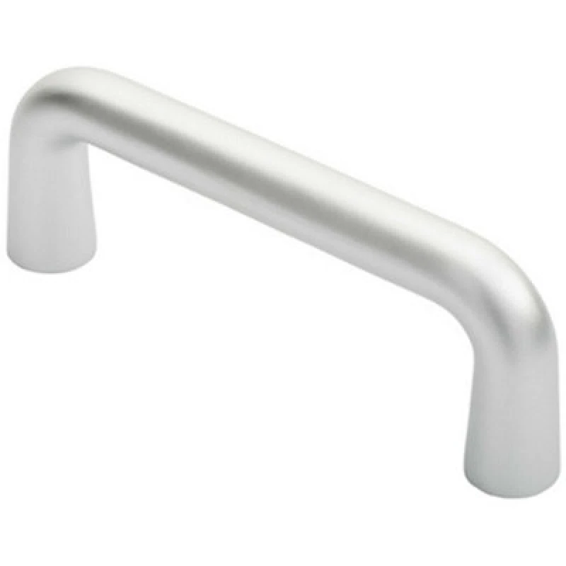 Image of Loops Rounded D Shaped Bar Handle 150mm x 22mm Diameter Satin Anodised Aluminium Multi