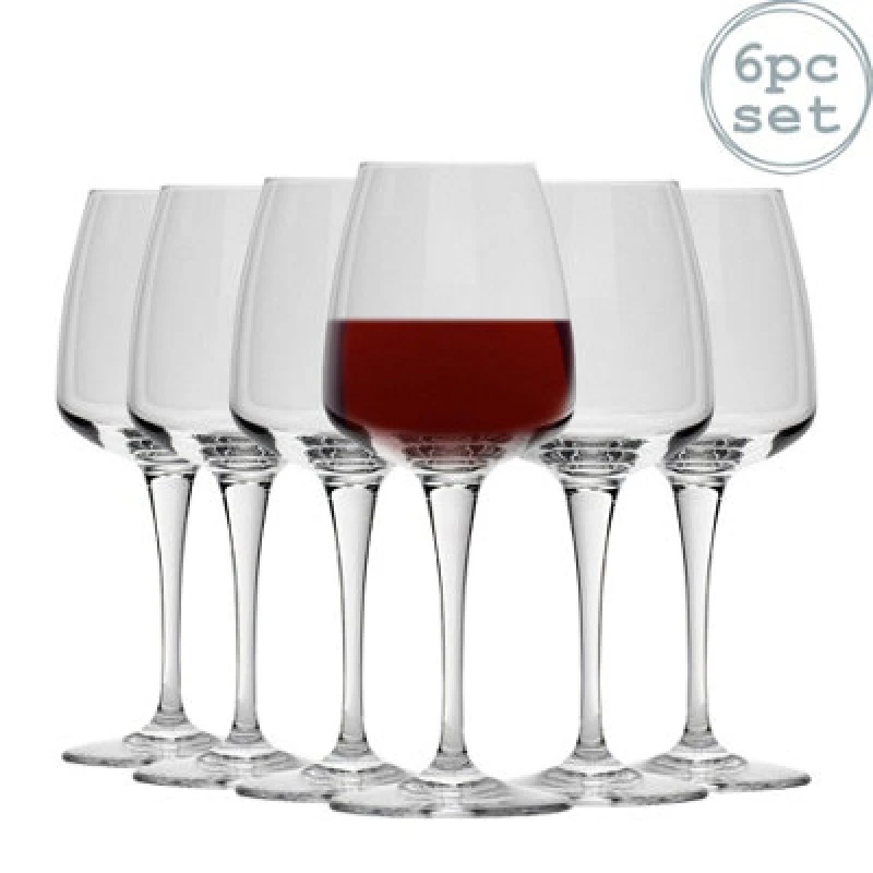 Image of Bormioli Rocco Aurum Red Wine Glasses - 520ml - Pack of 6 Clear