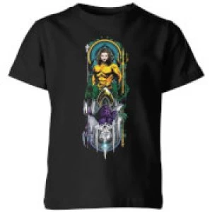 Image of Aquaman and Ocean Master Kids T-Shirt - Black - 5-6 Years