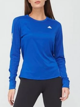 Image of Adidas Own The Run Response Long Sleeve Tee - Blue
