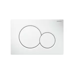 Image of 115.770.11.5 SIGMA01 Dual Flush Alpine White Flush Plate SIGMA 01 UP320 - Geberit