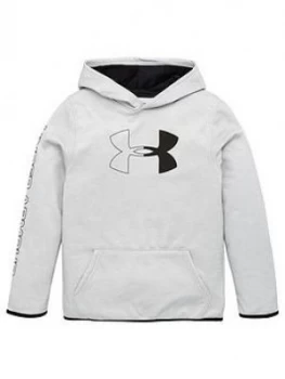 Image of Urban Armor Gear Boys Fleece Branded Hoodie - Grey/Black, Size 13 Years