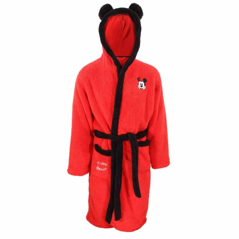 Image of Disney Mickey Mouse Dressing Gown Red female