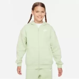 Image of Nike Sportswear Full-Zip Hoodie Junior Girls - Green