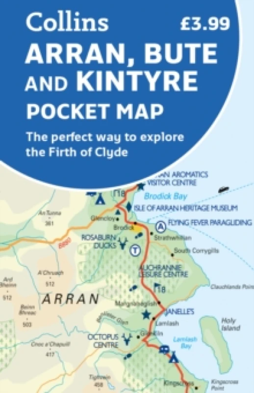 Image of Arran, Bute and Kintyre Pocket Map. By Collins Maps Books