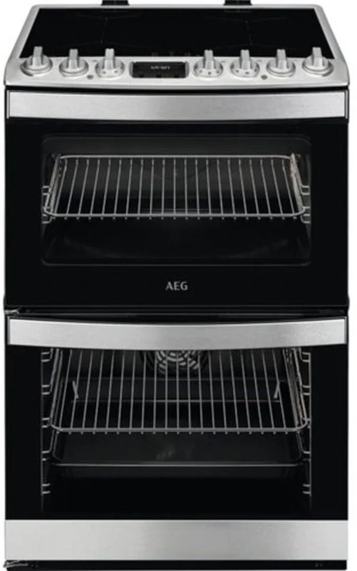 Image of AEG 6000 SteamBake CIB6734ACM 60cm Electric Cooker with - Stainless Steel - A Rated