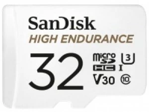 Image of SanDisk High Endurance 32GB Micro SDHC Memory Card