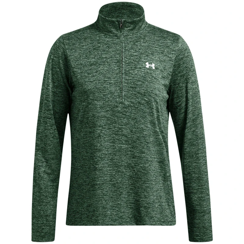 Image of Under Armour Armour Tech Half Zip Top Womens - Green Green 10