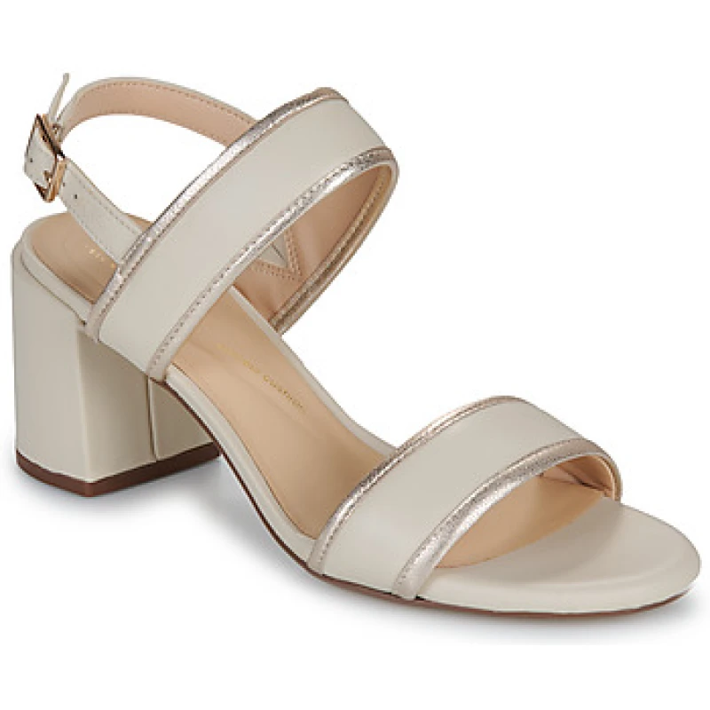 Image of Clarks Ezoria Sling Leather Sandals Cream Women 37 (4)