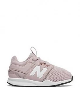 Image of New Balance New Balance 247 Bungee Closure Infant Trainers PinkWhite Size 5