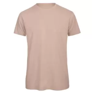 Image of B&C Mens Favourite Organic Cotton Crew T-Shirt (S) (Millennial Pink)