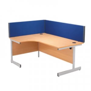 Image of Jemini 1600mm Blue Straight Desk Screen KF73917