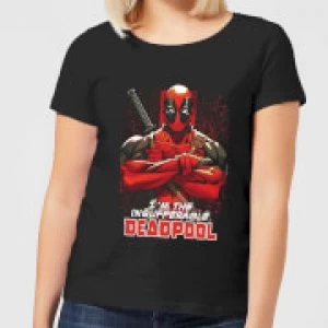 Image of Marvel Deadpool Crossed Arms Womens T-Shirt - Black - M