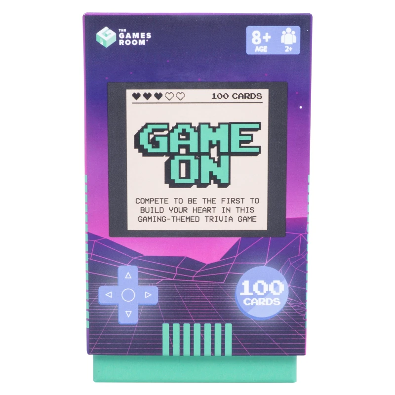 Image of Fizz Creations Game On Retro Gaming Trivia Quiz Novelty Gift Multi unisex One Size