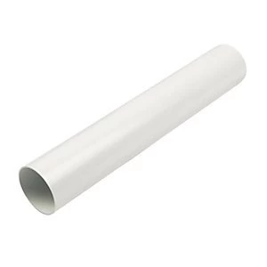 Image of FloPlast RP2.5W Round Line Downpipe - White 68mm x 2.5m