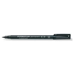 Image of Staedtler Lumocolour 317 1mm Permanent Universal Pen Black 1 x Pack of 10