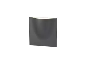 Image of Wall Down Lamp, 1 x 6W LED, 3000K, 510lm, IP54, Anthracite