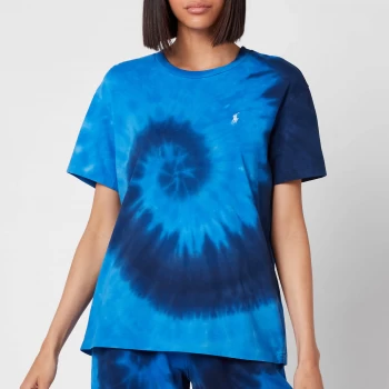 Image of Polo Ralph Lauren Womens Tie Dye T-Shirt - Blue Ocean - L