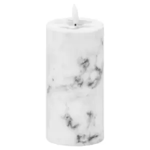Image of Luxe Collection Natural Glow 3x6 Marble Effect LED Candle