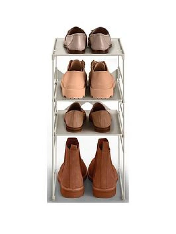 Image of Joseph Joseph Joseph Joseph Level Adjustable Ecru Shoe Rack Shoe Storage One Size Brown 87990205000