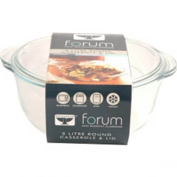 Image of Ravenhead Forum Round Casserole with Lid 3L