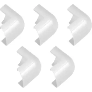 Image of D Line Trade D-Line Trunking External Bends Mini (5 Pack)