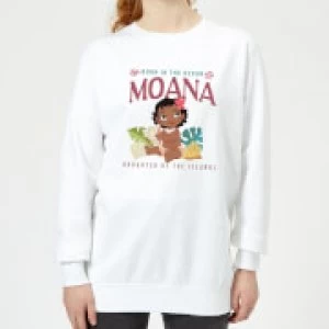 Image of Moana Born In The Ocean Womens Sweatshirt - White - S