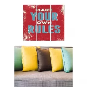 Image of MDF7050511 Multicolor Decorative MDF Painting (3 Pieces)