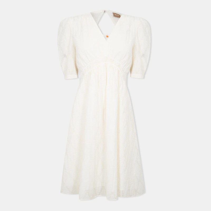 Image of Boss Womens C Dizziano Smock Dress White female 4 (XXS)