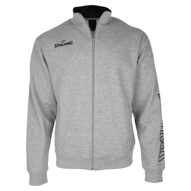 Image of Spalding Zip Fleece Top Mens - Grey Grey S