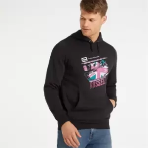 Image of Umbro George Russell Flag Hoodie Mens - Black
