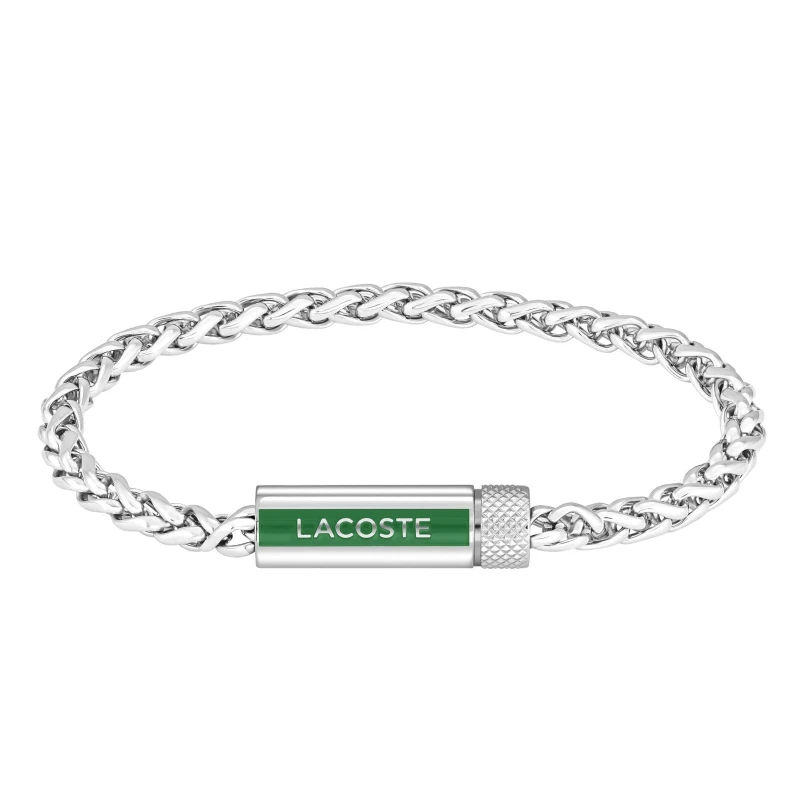 Image of Lacoste 2040337 STENCIL Mens Stainless Steel Link Bracelet Jewellery