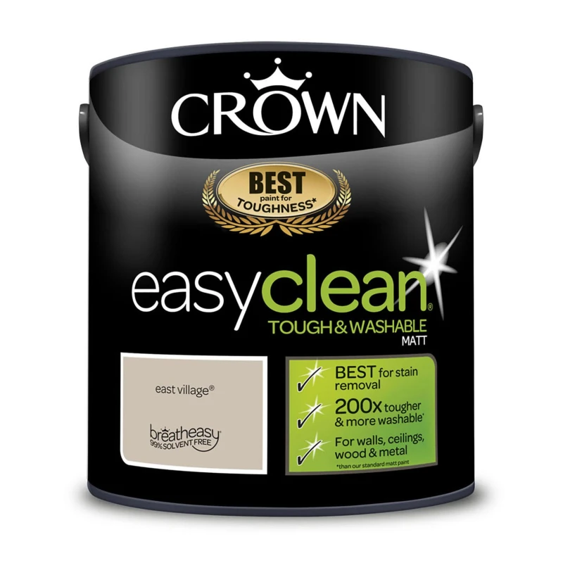 Image of Crown Easyclean Matt Emulsion Paint, 2.5L, East Village