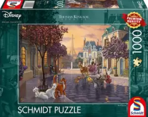 Image of Schmidt Thomas Kinkade: Disney Aristocats Jigsaw Puzzle - 1000 Pieces