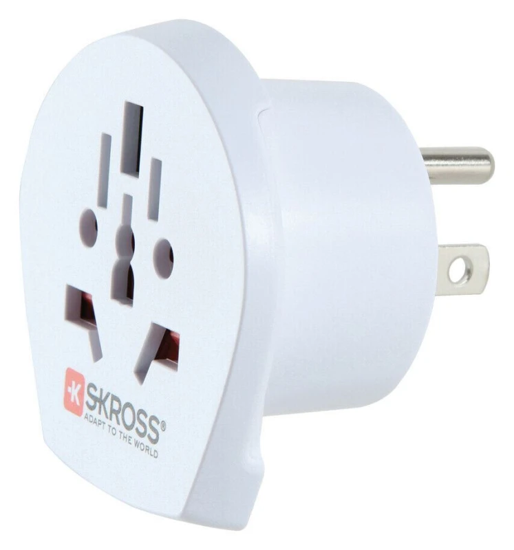 Image of Skross Travel Adapter World-to-USA Earthed A-CAB137569 World to USA Travel Adapter