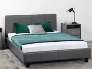 Image of Seconique Prado 5' Bed - Grey Pu