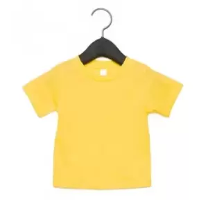 Image of Bella + Canvas Baby Crew Neck T-Shirt (6-12 Months) (Yellow)