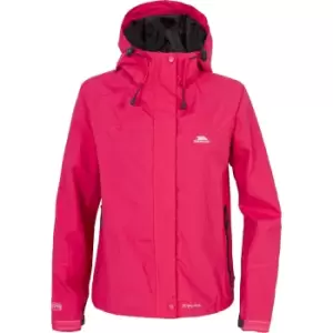 Image of Trespass Womens/Ladies Miyake Hooded Waterproof Jacket (XXS) (Cerise)