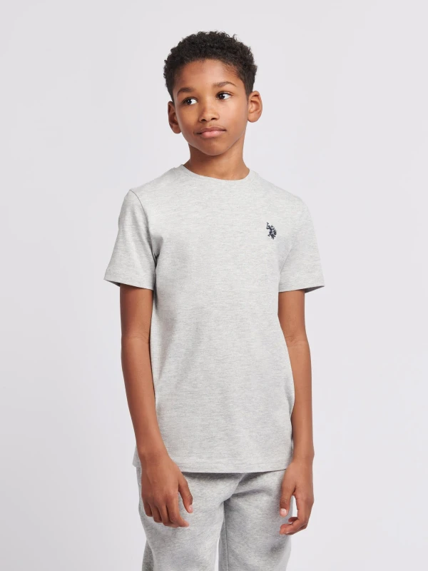 Image of U.S. POLO ASSN. Double Horsemen T-Shirt Mid Grey