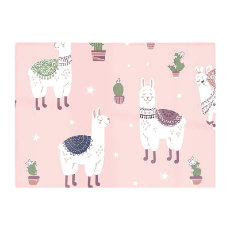 Image of Warren Reed Designer Happy Lama Glass Chopping Board