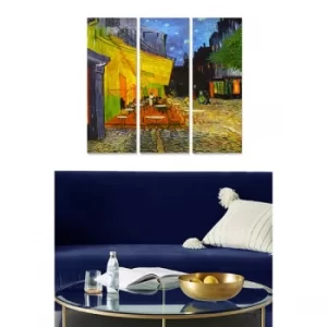 Image of MDF7436501494483 Multicolor Decorative MDF Painting (3 Pieces)