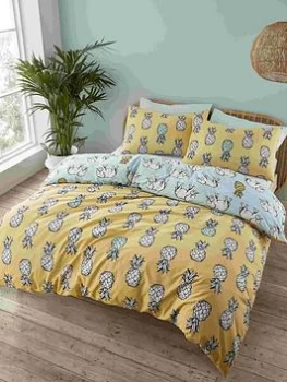 Image of Pineapple Elephant Pineapple Elephant Tupi Pineapple Duvet Set - Sk