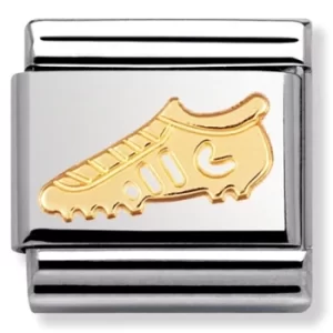 Image of Nomination CLASSIC Gold Sports Collection Football Boot Charm...